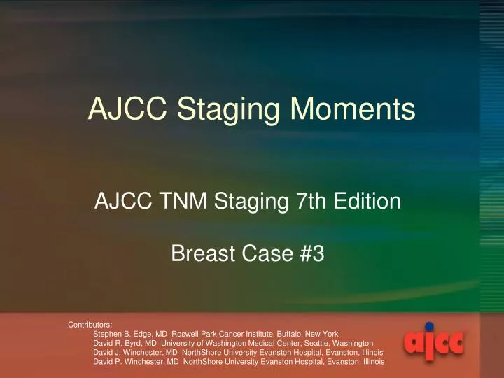 ajcc staging moments
