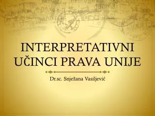interpretativni u inci prava unije