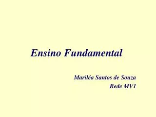 ensino fundamental