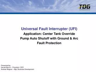UFI Technology Fuel System Protection