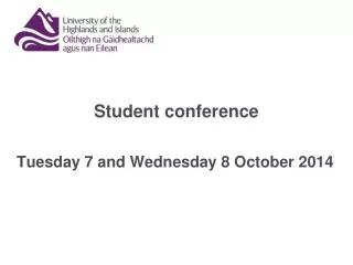 Student conference