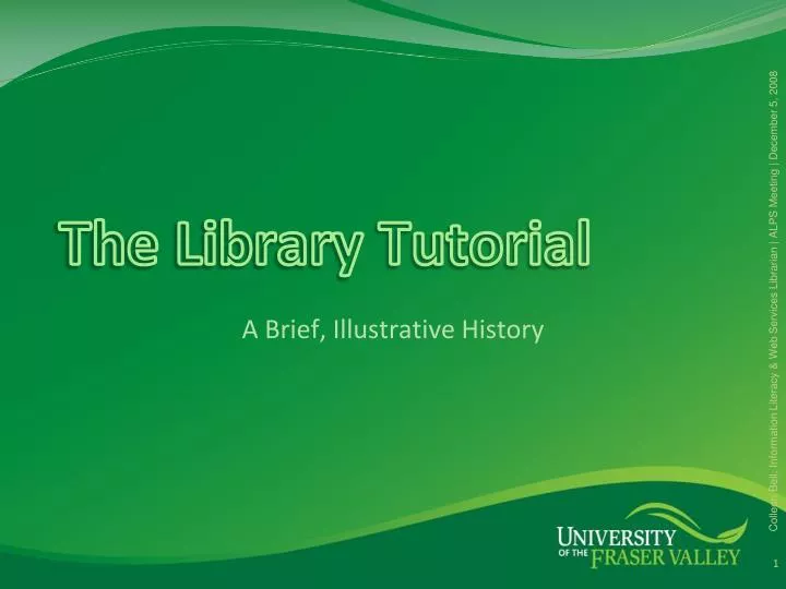 the library tutorial