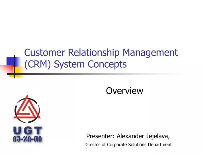 customer relationship management crm system concepts