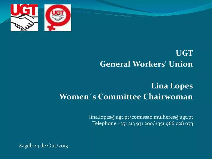 ugt general workers union lina lopes women s committee chairwoman