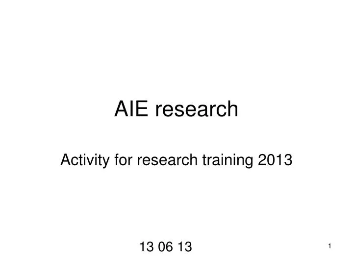aie research