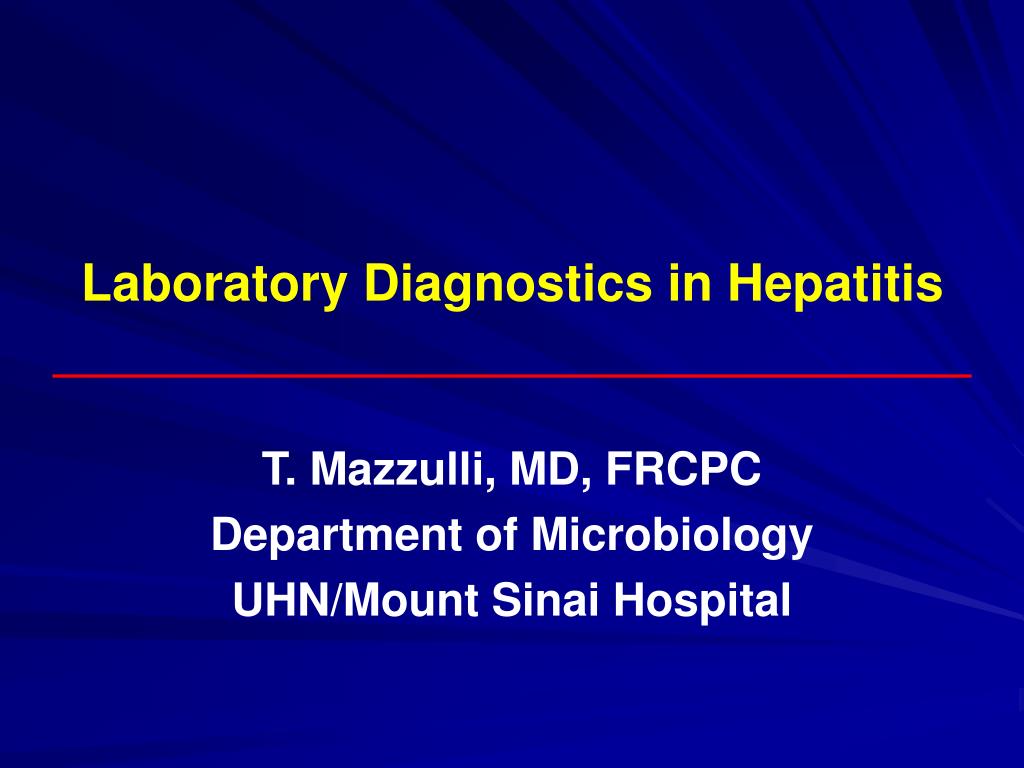 PPT - Laboratory Diagnostics in Hepatitis PowerPoint Presentation, free ...