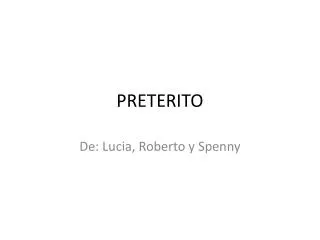 preterito