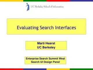 Evaluating Search Interfaces