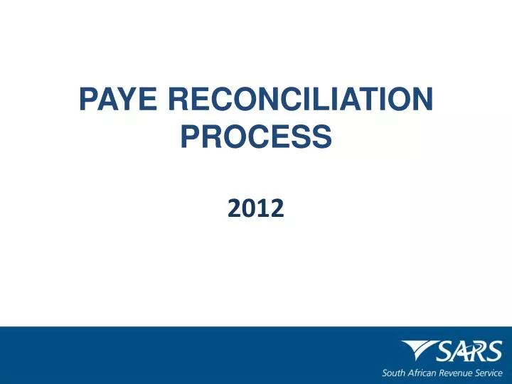 paye reconciliation process