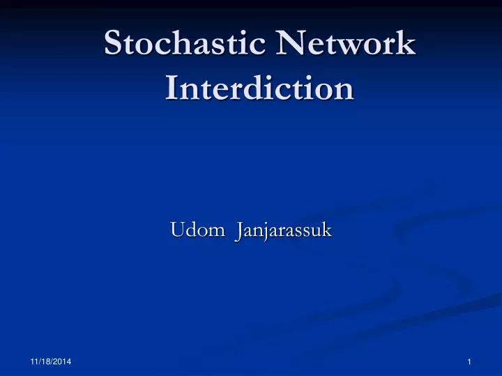stochastic network interdiction