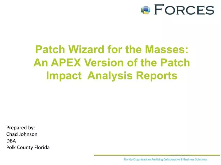 patch wizard for the masses an apex version of the patch impact analysis reports