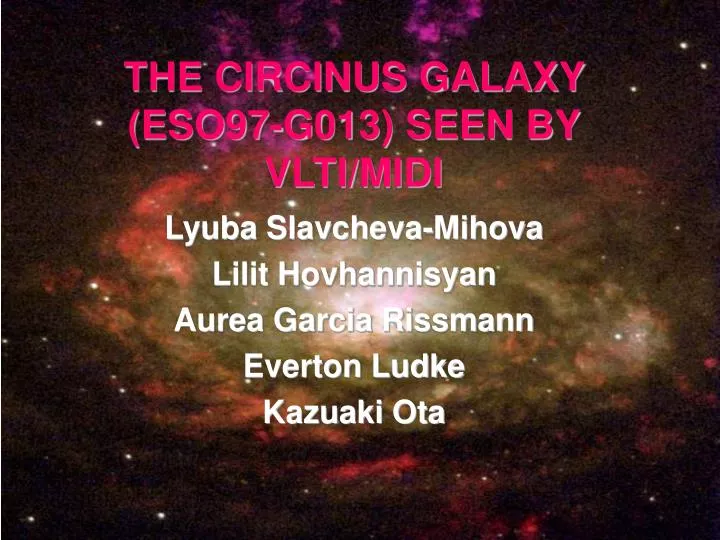 the circinus galaxy eso97 g013 seen by vlti midi