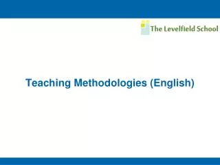 Teaching Methodologies (English)