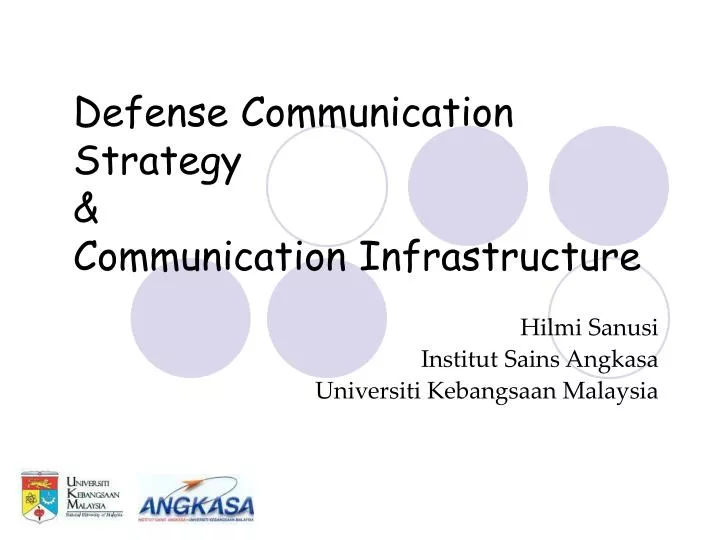 defense communication strategy communication infrastructure