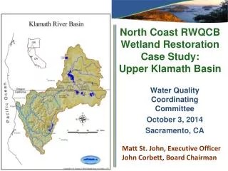 North Coast RWQCB Wetland Restoration Case Study: Upper Klamath Basin
