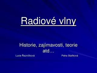 radiov vlny