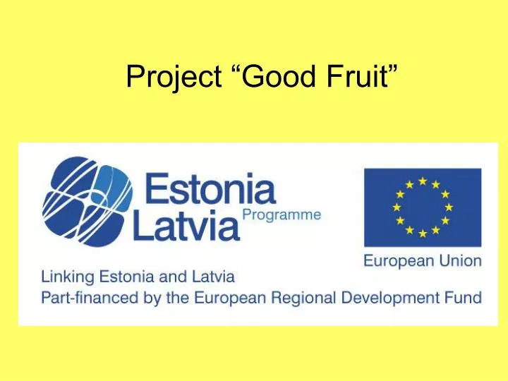 project good fruit