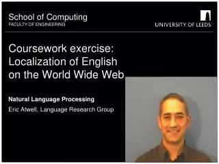 Coursework exercise: Localization of English on the World Wide Web