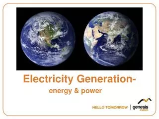 Electricity Generation-