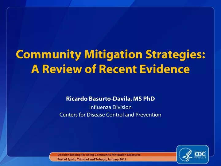 community mitigation strategies a review of recent evidence