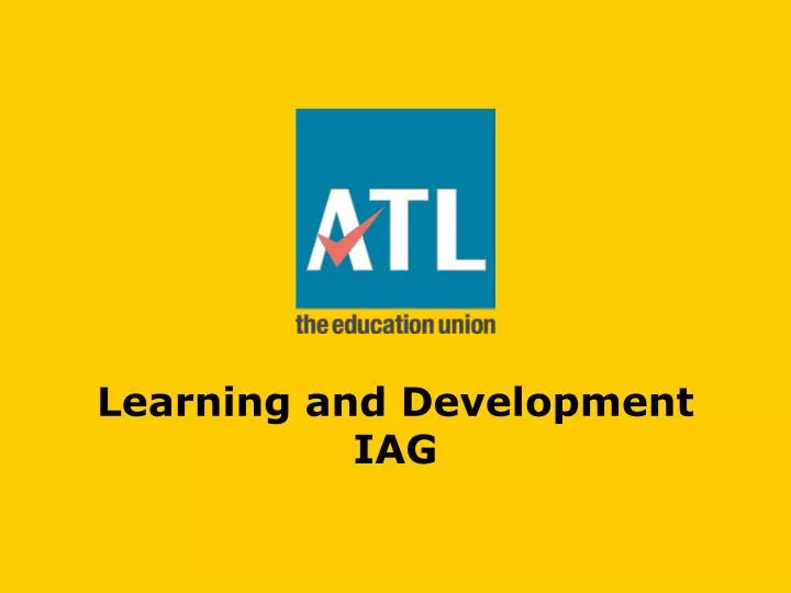 learning and development iag