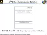 ATP 3-90.5, Combined Arms Battalion, - slide 1