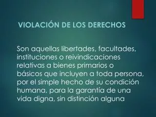 violaci n de los derechos