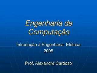 engenharia de computa o
