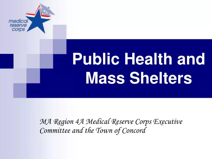 public health and mass shelters