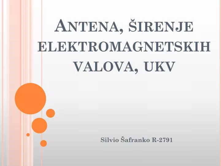 antena irenje elektromagnetskih valova ukv