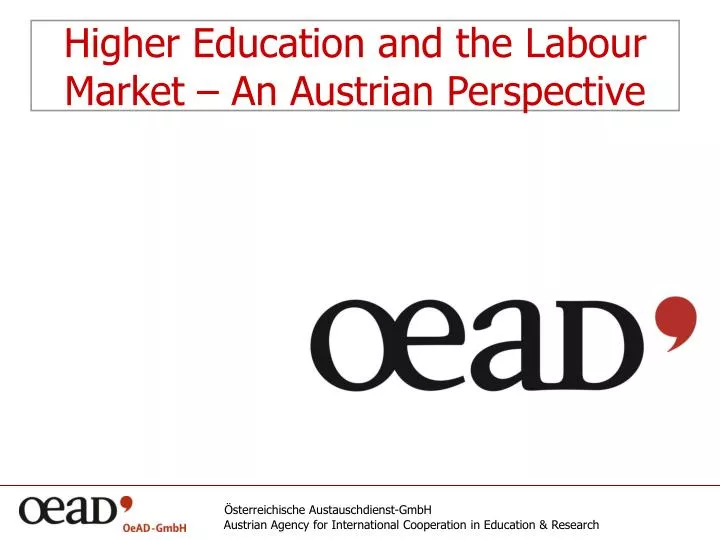 higher education and the labour market an austrian perspective