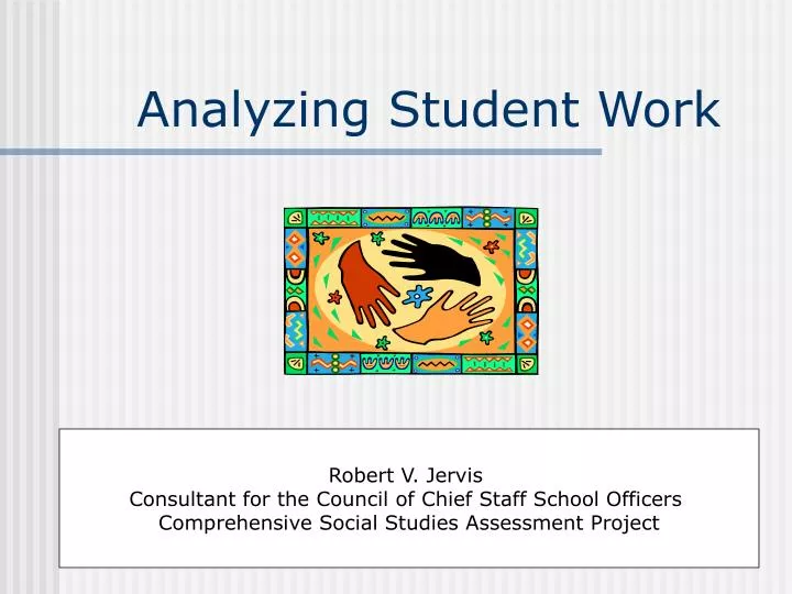 analyzing student work