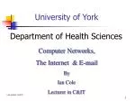 University of York - slide 1