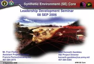 Leadership Development Seminar 08 SEP 2006