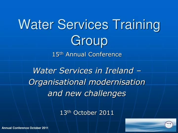 water services training group