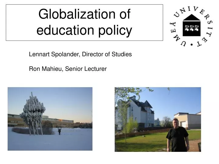 globalization of education policy