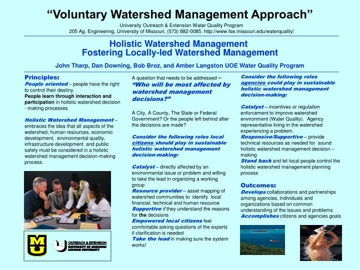 voluntary watershed management approach