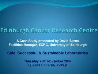 Edinburgh Cancer Research Centre