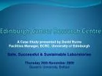 Edinburgh Cancer Research Centre - slide 1