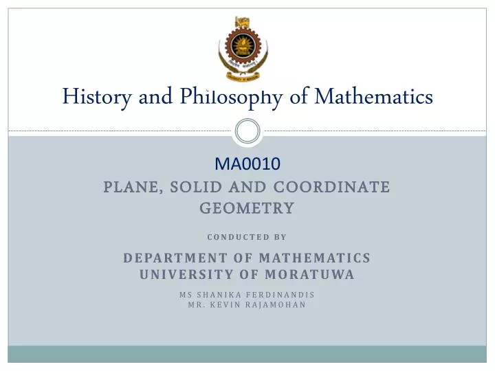 history and philosophy of mathematics ma0010