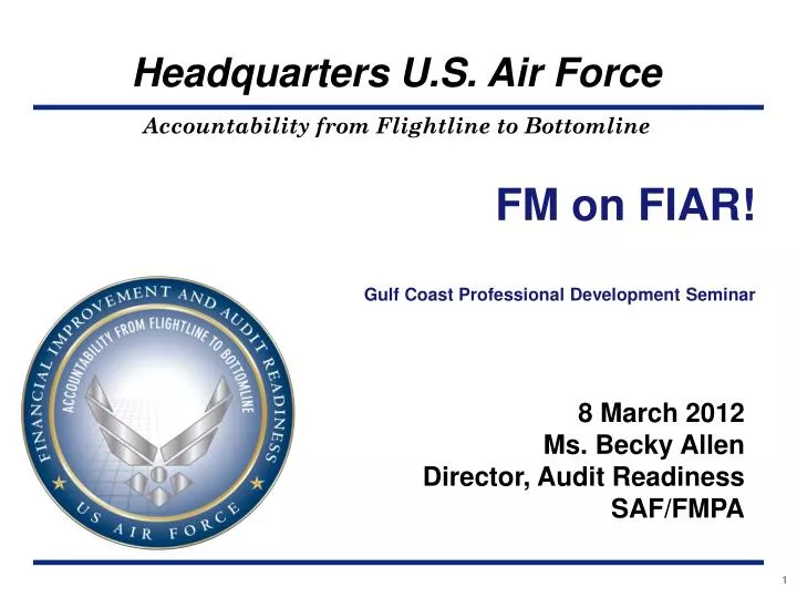 fm on fiar gulf coast professional development seminar