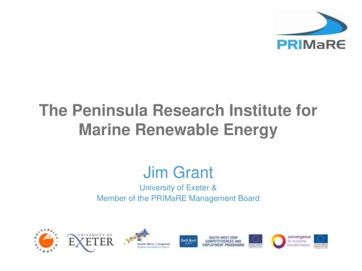 the peninsula research institute for marine renewable energy