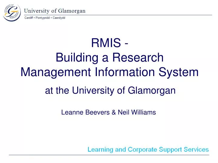 rmis building a research management information system