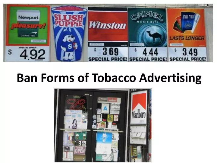 ban forms of tobacco advertising