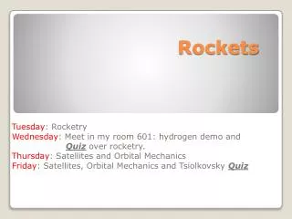 Rockets