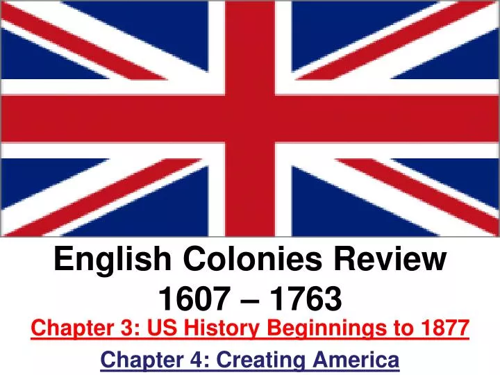english colonies review 1607 1763