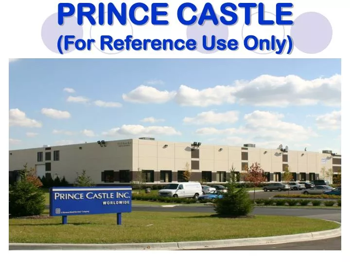 prince castle for reference use only