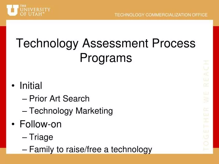 technology assessment process programs