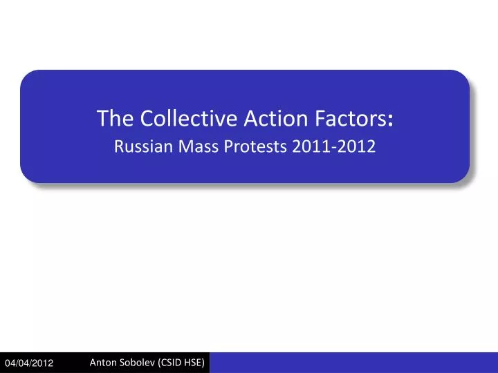 the collective action factors