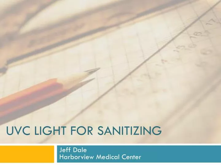 uvc light for sanitizing